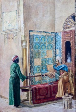 Árabe Painting - Título unbekannt Ludwig Deutsch Orientalismo árabe